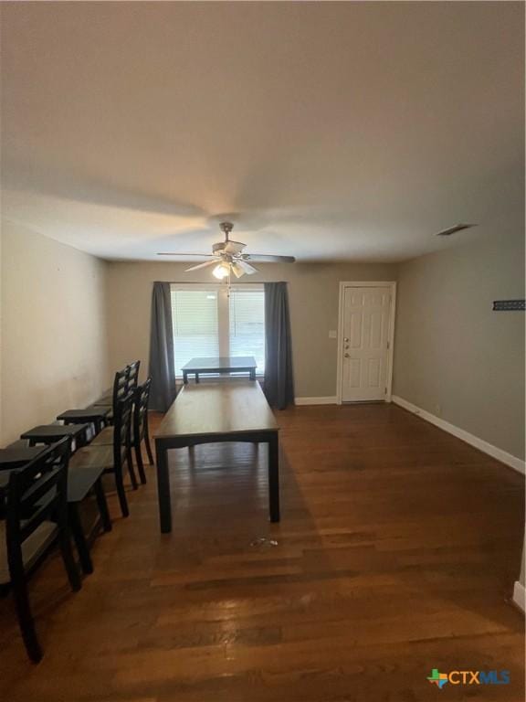 1505 E Park Ave, Victoria, TX 77901 - game room with a ceiling fan and wood finished floors