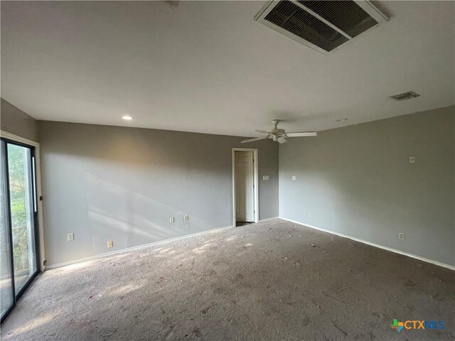 1505 E Park Ave, Victoria, TX 77901 - empty room with carpet floors and ceiling fan