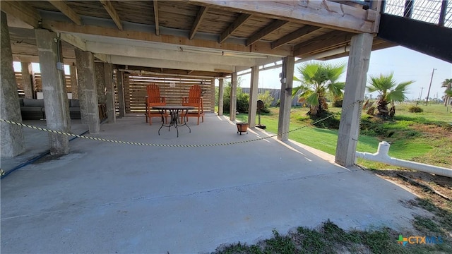 1265 N Ocean Dr Unit 2, Port Lavaca, TX 77979 - view of patio / terrace featuring outdoor dining space