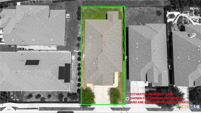 9505 Alex Ln, Austin, TX 78748 - aerial overview of property's location featuring property boundaries highlighted
