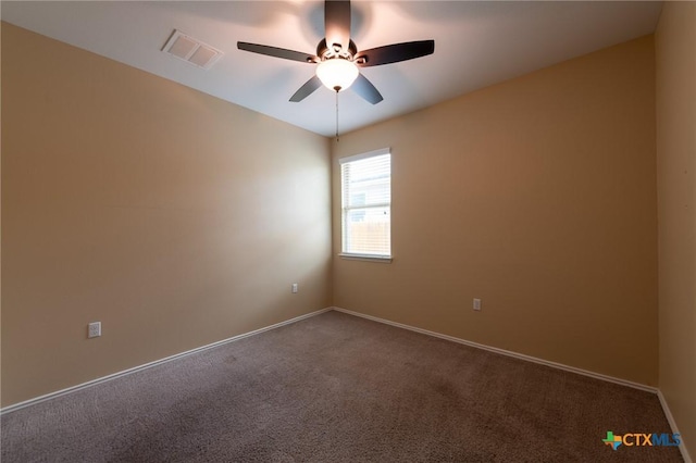 9505 Alex Ln, Austin, TX 78748 - unfurnished room featuring dark colored carpet and a ceiling fan