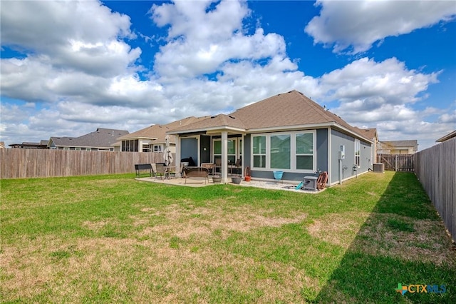 111 Dripping Spg, Victoria, TX 77904 - back of house featuring a fenced backyard, a patio, and stucco siding