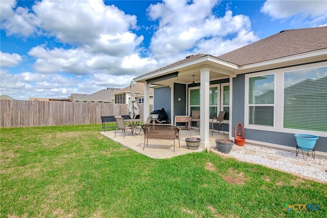 111 Dripping Spg, Victoria, TX 77904 - rear view of house with a patio area and stucco siding