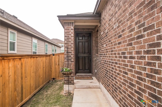 view of entrance to property