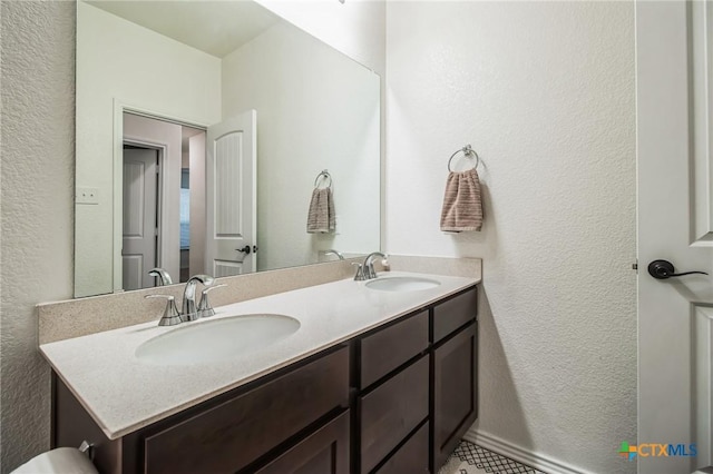 bathroom with vanity