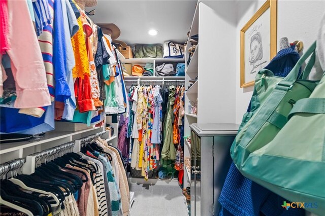 407 Pasadena Dr, Victoria, TX 77904 - walk in closet featuring carpet flooring