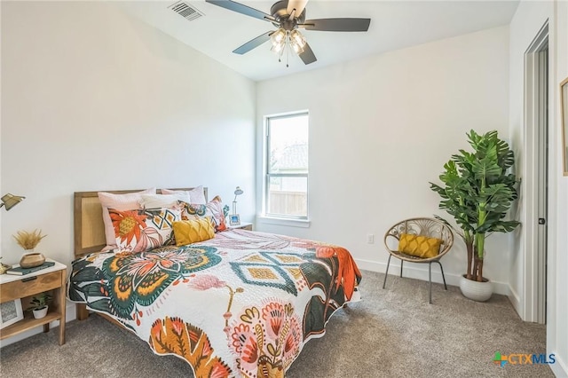 1586 Bosque Lago Dr, Belton, TX 76513 - carpeted bedroom with ceiling fan and baseboards