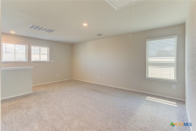 view of carpeted empty room