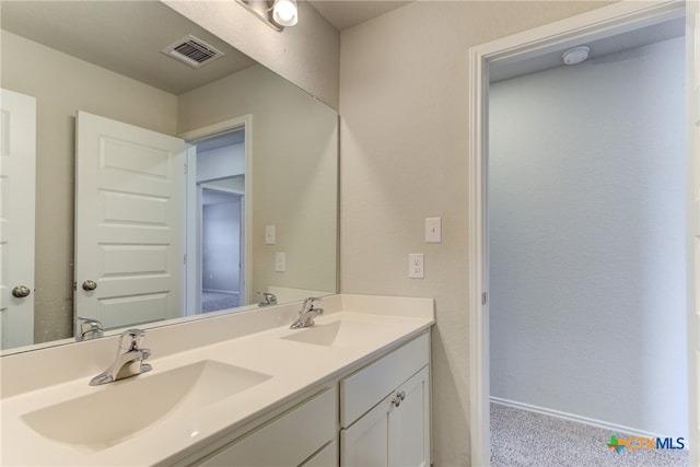 bathroom featuring vanity