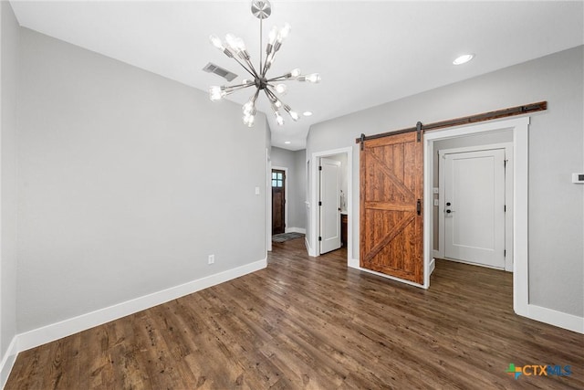4130 Cripple Creek Dr, Temple, TX 76502 - interior space featuring recessed lighting, baseboards, wood finished floors, and an inviting chandelier