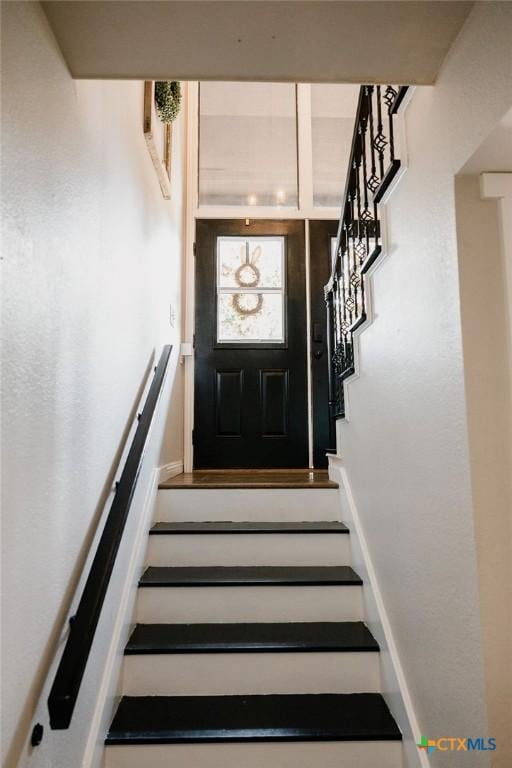 view of stairway