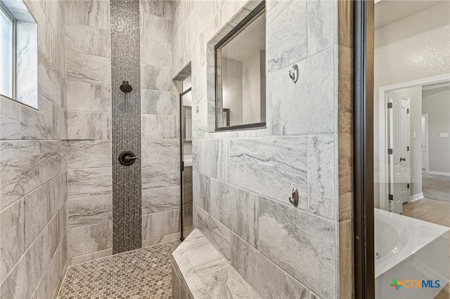 full bath with walk in shower