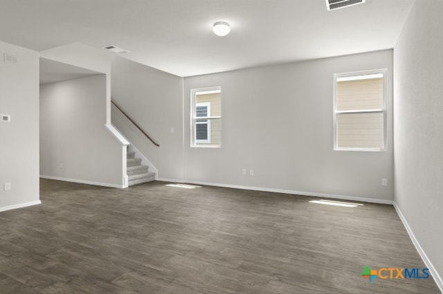 164 Linnet Ln, Maxwell, TX 78656 - spare room with stairs and dark wood finished floors