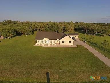 56 Post Oak Jct, Inez, TX 77968 - aerial view of property and surrounding area