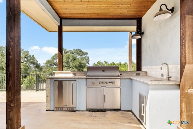 1607 Filtro, New Braunfels, TX 78132 - view of patio featuring a sink and exterior kitchen