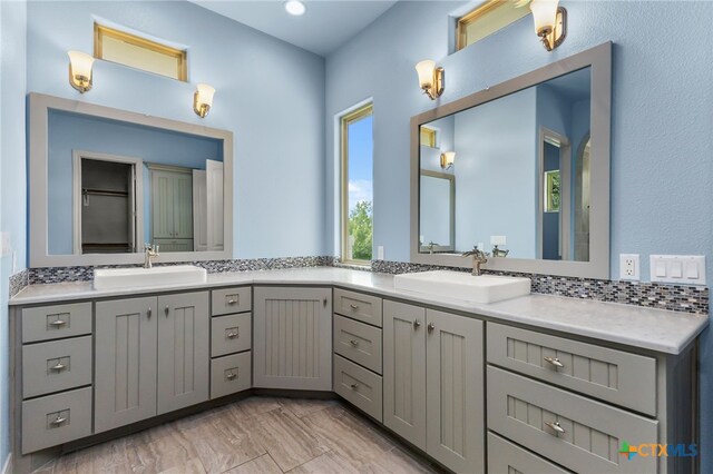 1607 Filtro, New Braunfels, TX 78132 - bathroom with double vanity and recessed lighting