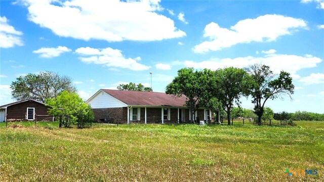 view of front of property with brick siding
