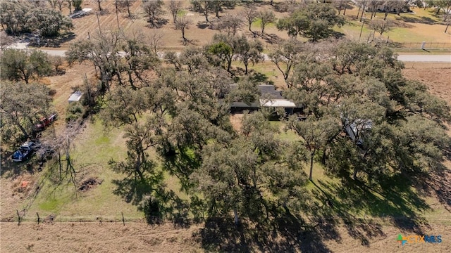 drone / aerial view with a rural view