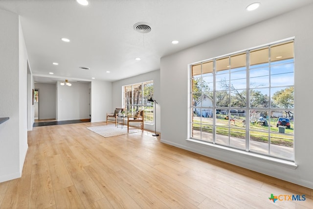 interior space featuring light hardwood / wood-style flooring