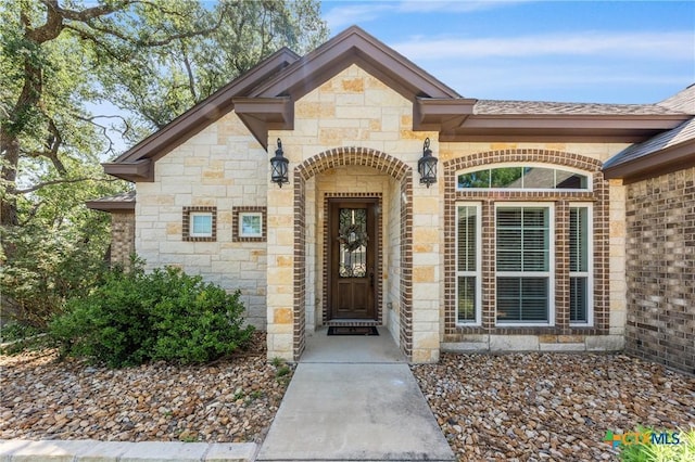6319 Drexel Loop, Temple, TX 76502 - entrance to property featuring stone siding and brick siding