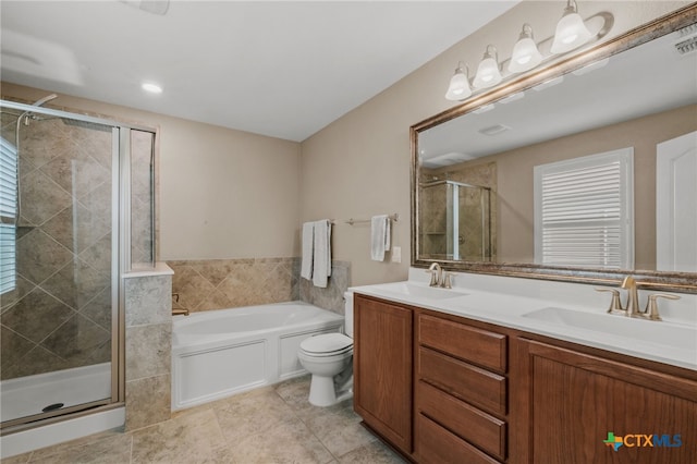 4009 Legend Pond, New Braunfels, TX 78130 - full bath with a bath, a shower stall, double vanity, and healthy amount of natural light