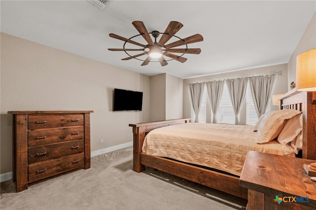 4009 Legend Pond, New Braunfels, TX 78130 - carpeted bedroom featuring baseboards and ceiling fan