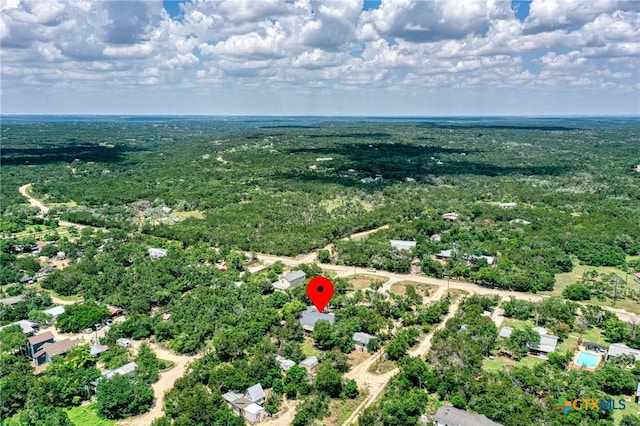 1606 Lone Man Mountain Rd, Wimberley, TX 78676 - drone / aerial view of a heavily wooded area