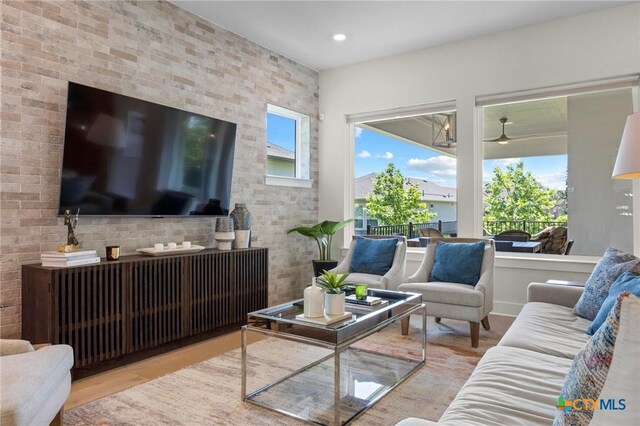 105 Monterey Oak Trl, Georgetown, TX 78628 - living area featuring wood finished floors