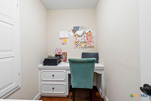 200 W Meadow Ln, Wimberley, TX 78676 - office space featuring baseboards and dark wood-style flooring