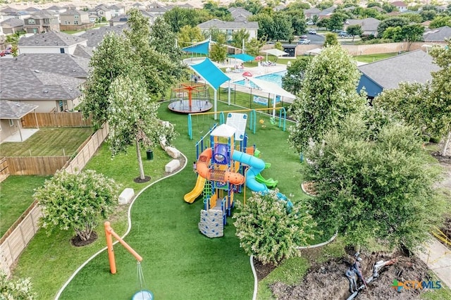 birds eye view of property