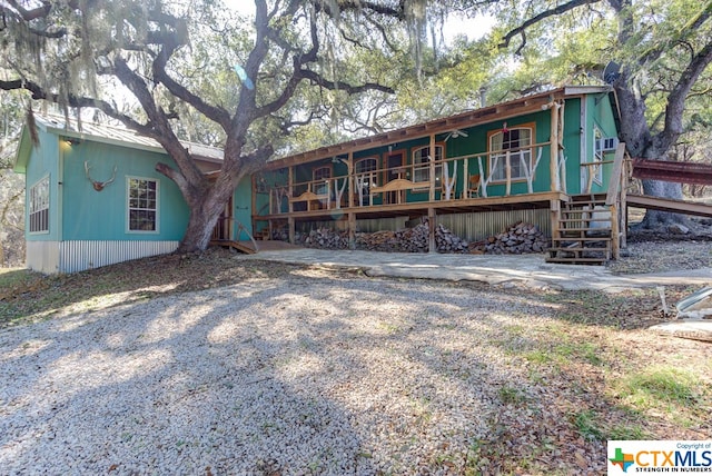 view of rear view of property