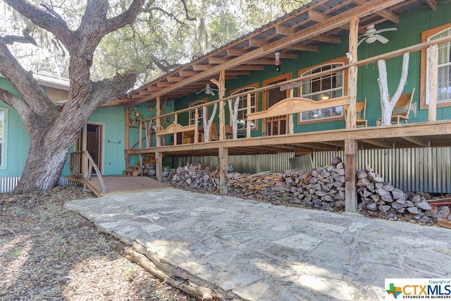 back of house featuring a patio