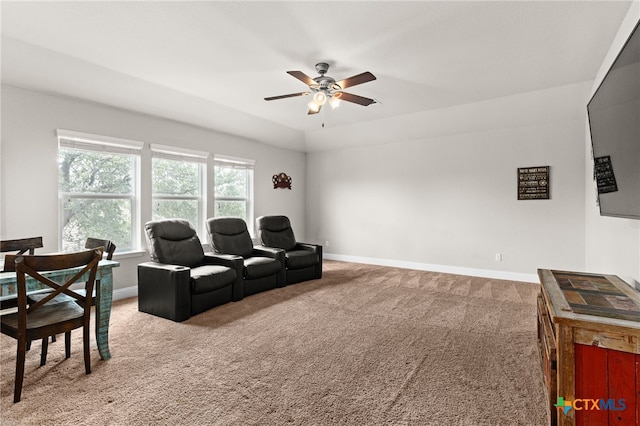 3256 Province Pt, Harker Heights, TX 76548 - living area with carpet and ceiling fan