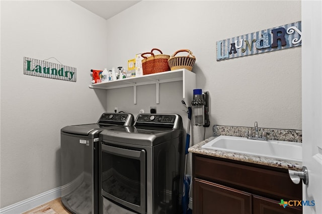 3256 Province Pt, Harker Heights, TX 76548 - washroom featuring separate washer and dryer and cabinet space
