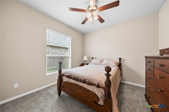 7109 Hammermill Ln, Temple, TX 76502 - carpeted bedroom featuring baseboards and a ceiling fan