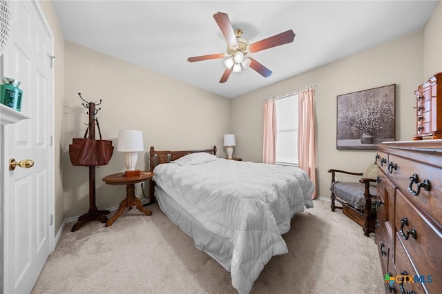 2903 Curtis Dr, Copperas Cove, TX 76522 - bedroom featuring light carpet and ceiling fan