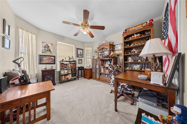 2903 Curtis Dr, Copperas Cove, TX 76522 - office space featuring a ceiling fan and light colored carpet