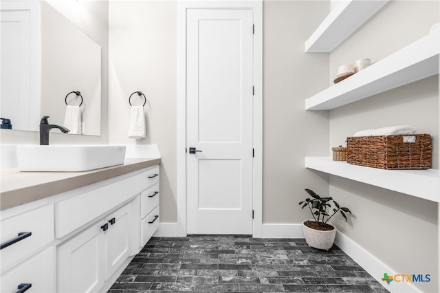 bathroom with vanity