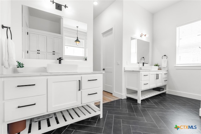 bathroom with vanity