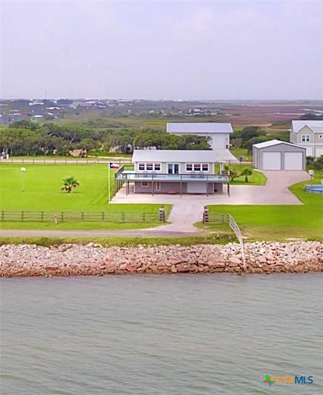 1007 N Washington Blvd, Port Oconnor, TX 77982 - bird's eye view of a large body of water