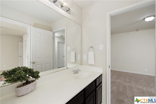 bathroom with vanity