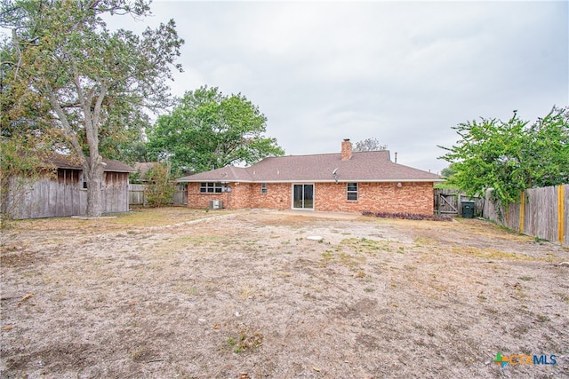 view of back of property