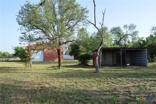 391 County Road 3150, Kempner, TX 76539 - view of green lawn with an outbuilding and a pole building