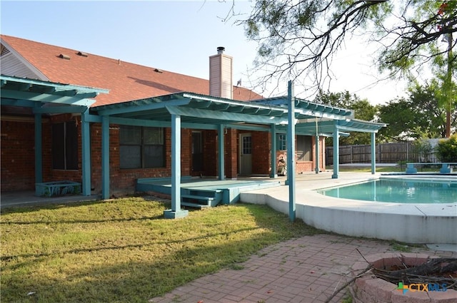 391 County Road 3150, Kempner, TX 76539 - rear view of house with a pergola and a patio area