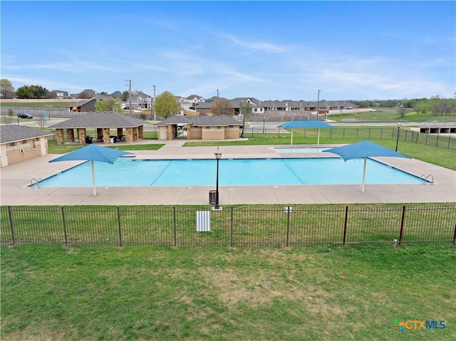 7621 Amber Meadow Loop, Temple, TX 76502 - community pool with a residential view and a patio area