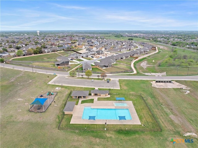 7621 Amber Meadow Loop, Temple, TX 76502 - aerial view of property and surrounding area with a pool area and nearby suburban area