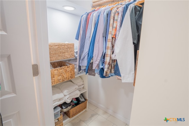 503 Maresh St, Taylor, TX 76574 - walk in closet featuring marble finish floors