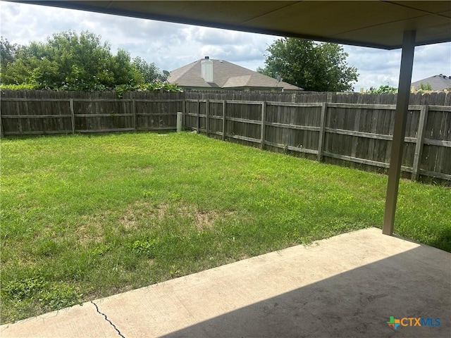 3502 Levy Ln, Killeen, TX 76542 - fenced backyard with a patio