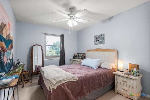 713 End O Trl, Harker Heights, TX 76548 - bedroom featuring light colored carpet and ceiling fan