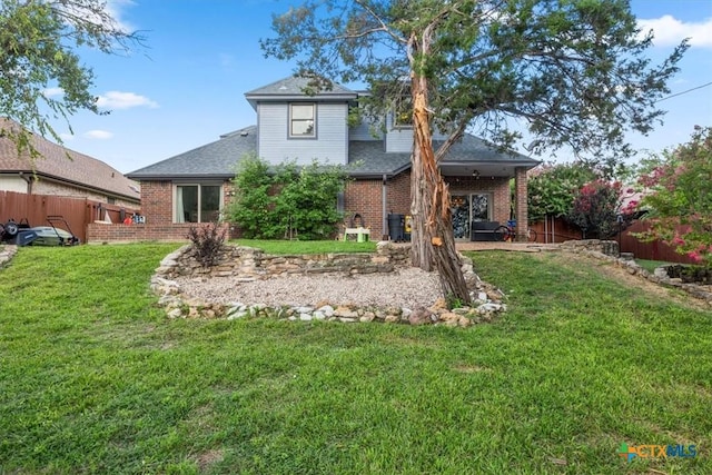 713 End O Trl, Harker Heights, TX 76548 - rear view of property featuring brick siding and roof with shingles